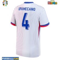 Frankreich Dayot Upamecano #4 Auswärtstrikot EM 2024 Kurzarm